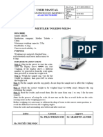 Mettler Toledo Me204 User Manual