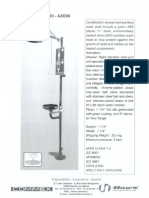 DSA 2011 01701 - Safety Shower Datasheet