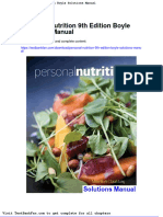 Personal Nutrition 9th Edition Boyle Solutions Manual