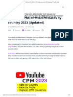 YouTube CPM, RPM & CPC Rates by Country 2023 (Updated) - The SR Zone