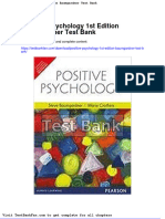 Positive Psychology 1st Edition Baumgardner Test Bank