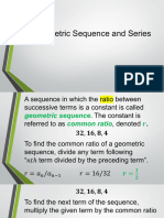 Geometric Sequence and Series Notes