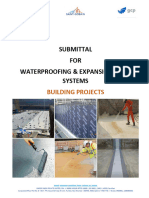 CHRYSO - GCP - Waterproofing - Expanson Joint - Submittal