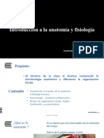 Semana 01 - Introduccion A La Anatomia y Fisiologia