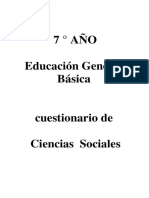 Cuestionario de Estudios Sociales