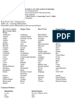 Medical Terminology