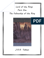 The Lord of The Rings Part One The Fellowship of The Ring