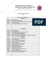 Calendário Parpquial 2024