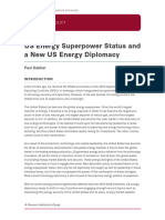 US Energy Superpower Status and A New US Energy Diplomacy