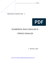 Apuntes y Ejercicios de Numeros Racionales e Irracionales