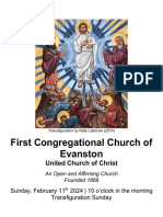 02.11.24 Large Print Bulletin First Congregational Church of Evanston