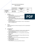 Final Demo Detailed Lesson Plan in Mathematics 2 Telling and Writing Time