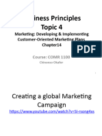 Topic 4 Marketing Developing and Implementing Customer-Oriented Marketing Plans