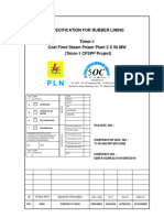 TIMOR - Specification For Rubber Lining