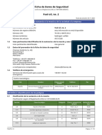 Ficha de Datos de Seguridad Fuel Oil, No. 2