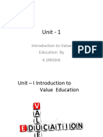 UNIT 1 - Introduction To Value Education