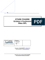 ETUDE FOUDRE Eclateur D Isolement Sites GPL