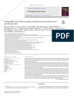 Demographic and Clinical Correlates of Substance Use Disorders in First Episode Psychosis