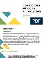 Contigious Memory Allocation