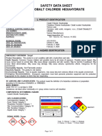 Cloruro de Cobalto Ficha Técnica