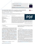 An Experimental Study On Flow Separation Control of Hydrofoils With Leading-Edge Tubercles at Low Reynolds Number