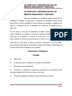 Diferencias Ventajas y Desventajas de Los Instrumentos Analógicos y Digitales