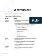 Cognitive Psychology