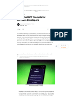 100+ ChatGPT Prompts For Software Developers - by Aruva - Empowering Ideas - Medium