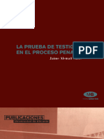 La Prueba de Testigos en El Proceso Penal (Aleman Cano)