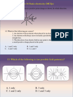 Electrostatics MCQs Homework 1