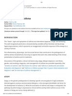 Up To Date. Asthma Pathogenesis