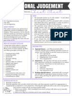 UCAT SJT Cheat Sheet