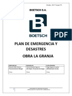 Plan Emergencia y Evacuación Obra La Granja