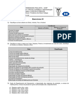 Exercício 01 - Custos e Preços