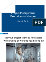 Project Management Part 3 - Execution and Closure - 240123