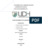 Acción Geologica de Los Glaciares Geología