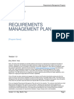 Requirement Management Plan