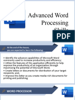 4 Advanced Word Processing Skills