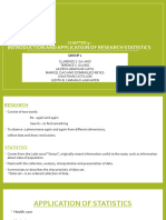 GROUP 1 SEC. 22 MPA Chapter 5 Nos. 1&2 Introduction and Application of Research Statistics 1