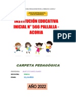 Carpeta Pedagogica 2022