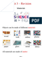 Unit 3 - Revision: Materials