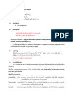 Family Case Presentation Format