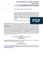 Modelo Accion de Tutela Contra Providencia Judicial Via de Hecho