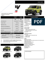 Suzuki Jimny Price List