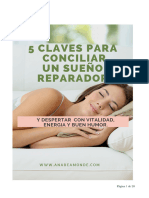 5 Claves para Un Sueño Reparador