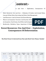 Unit-II Natural Resource and Ecosystems