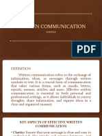 Written Communication