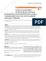 DPP-4 Inhibition Has No Acute Effect On BNP and Its N-Terminal Pro-Hormone Measured by Commercial Immune-Assays