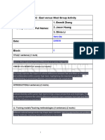 Unit 02 - East Vs West Group Activity (QUESTIONS) (ATTEMPT#1)