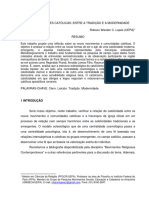 Novas Comunidades Católicas - Entre A Tradição e A Modernidade